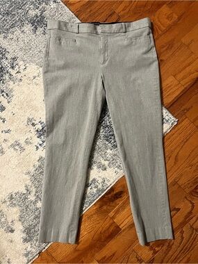 Banana Republic Light Gray Sloan Curvy Fit Ankle Dress Pants